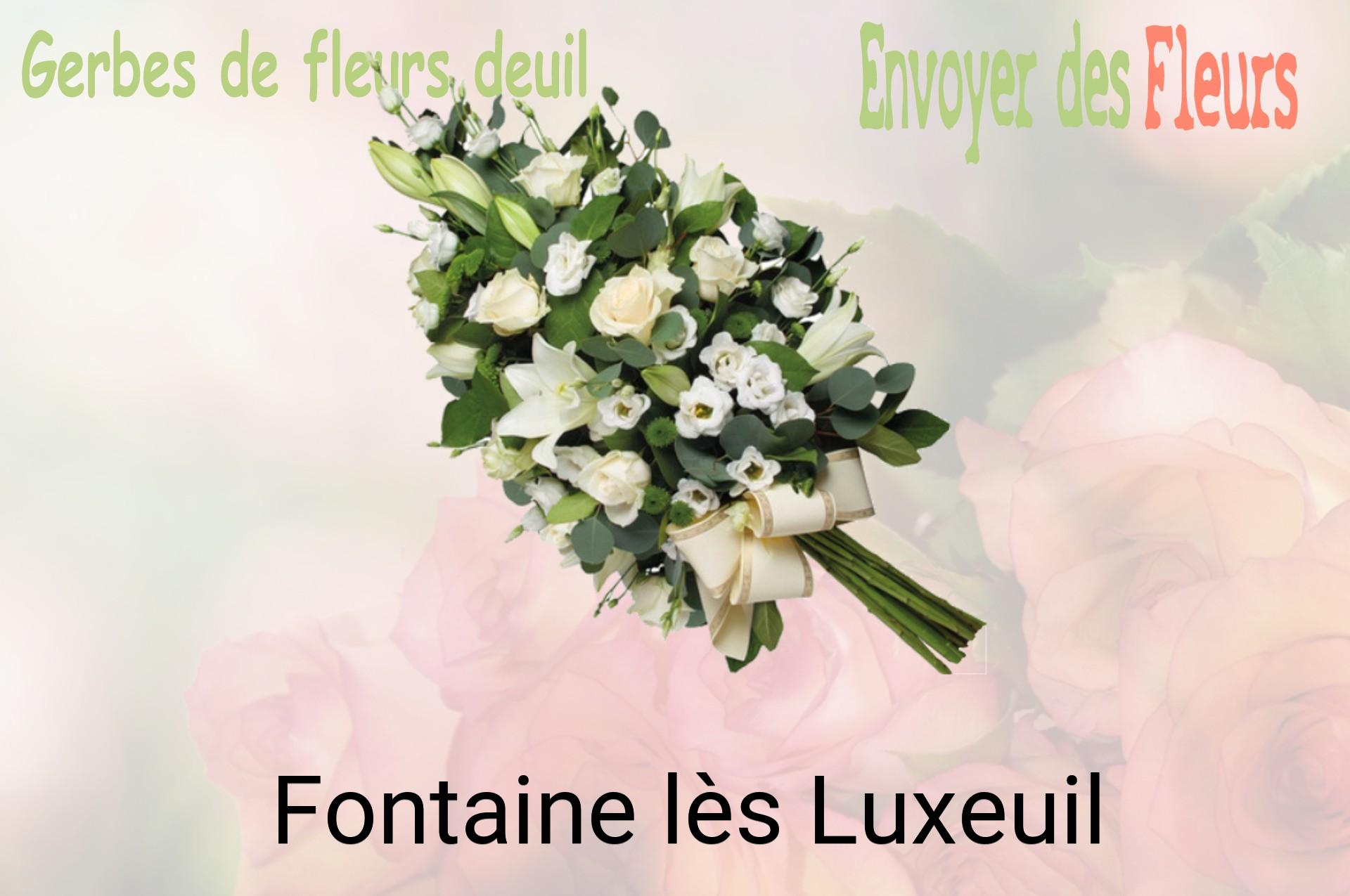 Gerbe de fleurs de deuil livrée à Fontaine-lès-Luxeuil